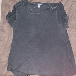 Womens Gray short sleeve top